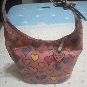 Dooney & Bourke Pink Heart Pattern Women's Bag